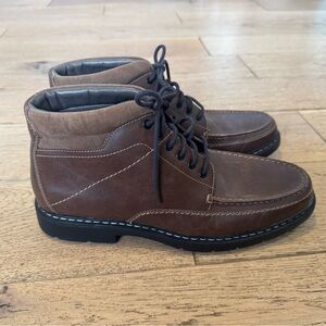 Dockers Landers Chukka Men's‎ Brown Leather Boots Sz 10M